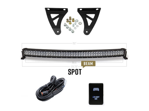 52" Curved LED Light Bar Roof Brackets Kit For 2007-2021 Toyota Tundra - Recon Recovery