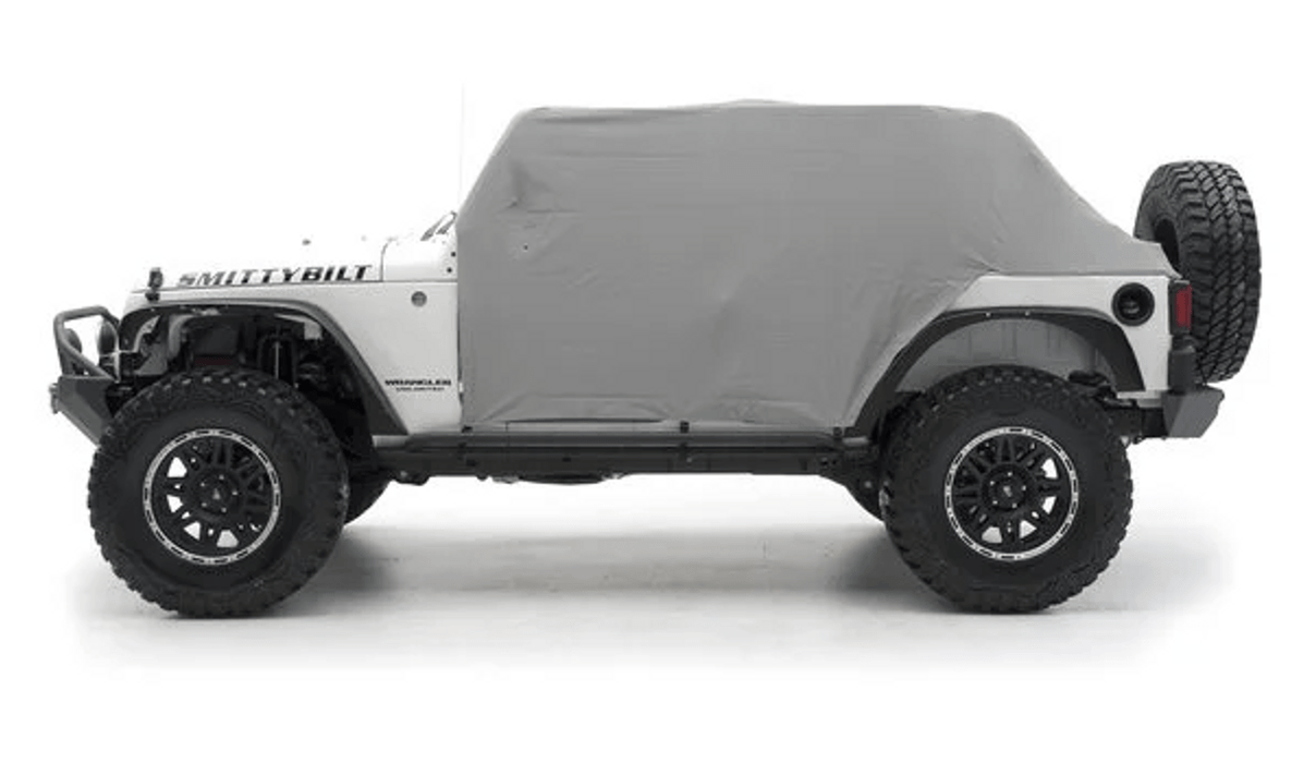 SmittyBilt Water Resistant Cab Cover with Door Flaps for 2007 - 2018 Jeep Wrangler JKU - Recon Recovery