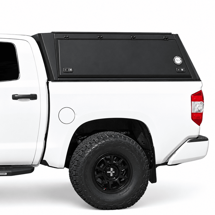 OVS Expedition Stainless Steel Truck Cap with Wing Doors For 2007-2021 Toyota Tundra 5.5ft Bed - Recon Recovery