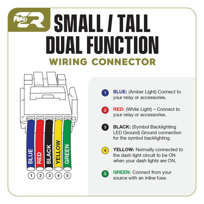 Dual Function Toyota OEM Style "AMBER & WHITE" Switch Small Style - Recon Recovery