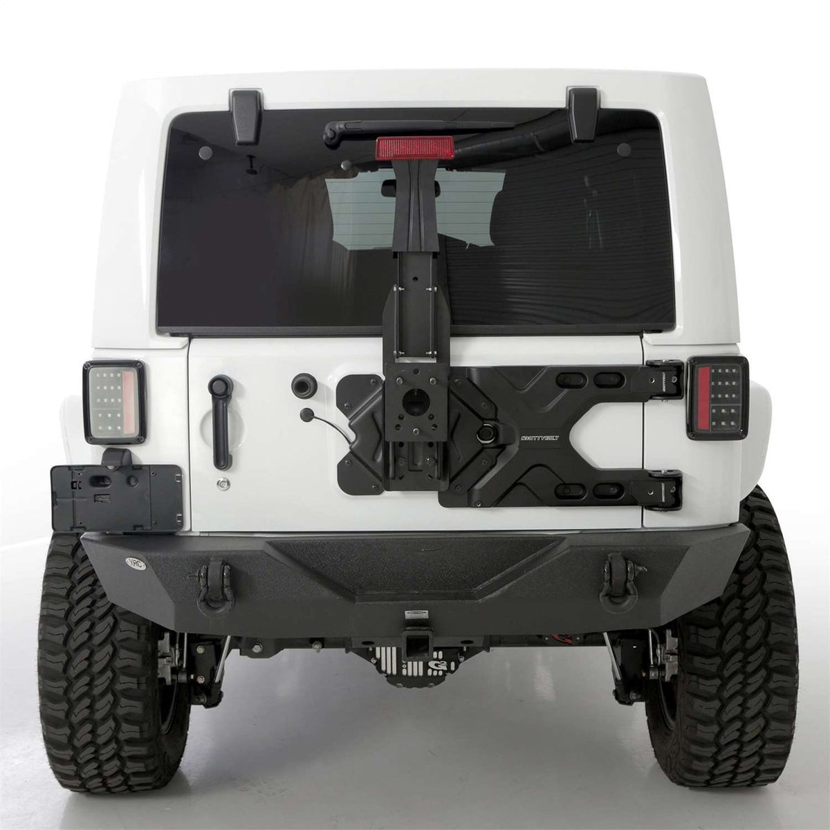 Smittybilt HD Oversize Tire Carrier Swing Out for 2007-2018 Jeep Wrang ...