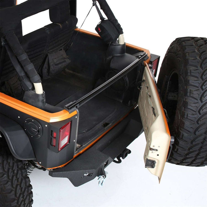 Smittybilt OE Style Soft Top Tailgate Bar For 2007 - 2018 Jeep Wrangler JK/JKU - Recon Recovery - Recon Recovery
