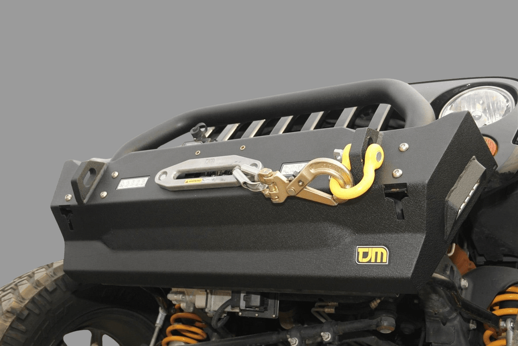 TJM 4x4 High Clearance Stubby Front Bumper for 2008 - 2025 Jeep Wrangler JK JL & Gladiator JT - Recon Recovery - Recon Recovery