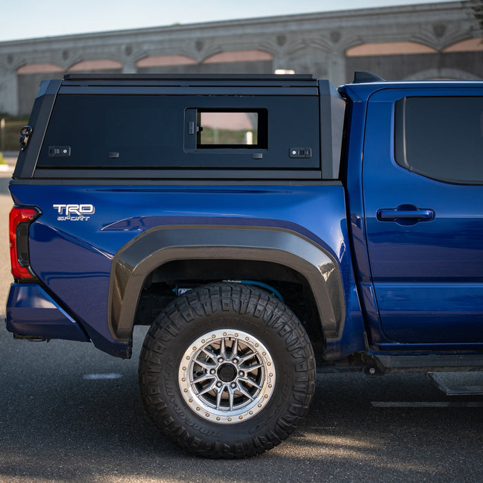 OPENROAD Bolt On Bed Cap with Sliding Side and Front Windows for 2024-2026 Toyota Tacoma - Recon Recovery