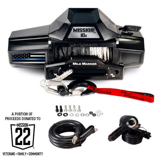 Mile Marker Mission Winch Flag Series - 10k - Recon Recovery