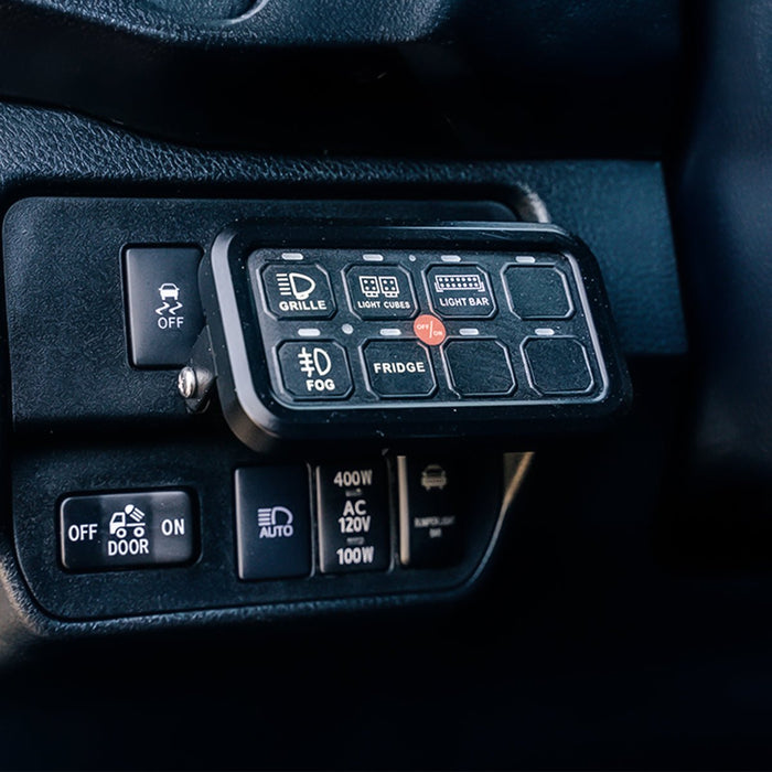 Vehicle Accessory 8 Switch Control System (Blue Backlighting) - Recon Recovery