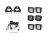 Bed Rail LED Pod Brackets Kit For Toyota Truck - Recon Recovery