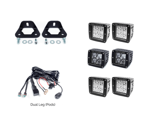 Bed Rail LED Pod Brackets Kit For Toyota Truck - Recon Recovery