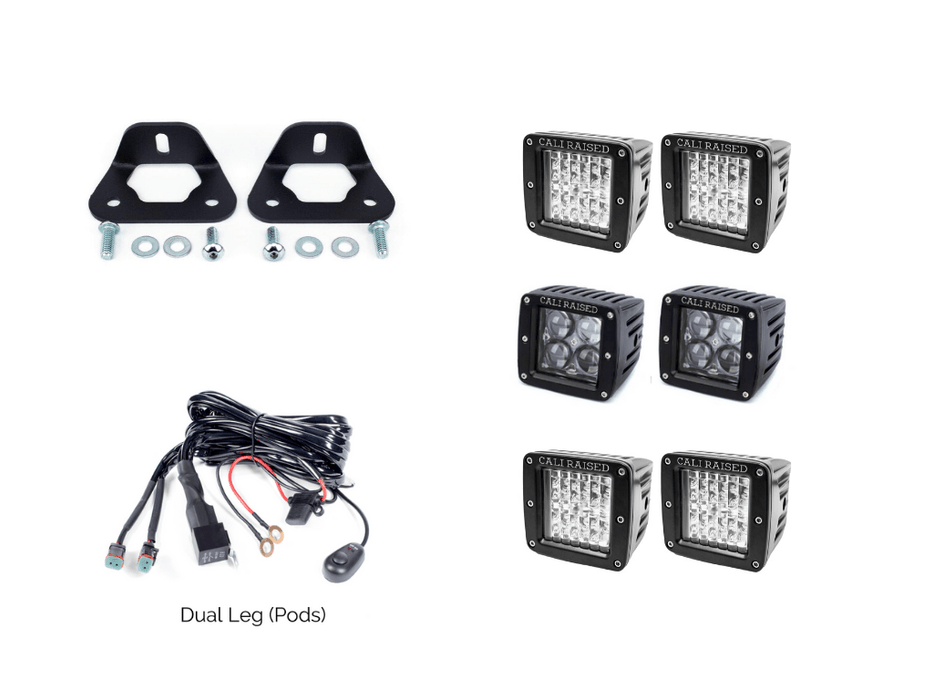 Bed Rail LED Pod Brackets Kit For Toyota Truck - Recon Recovery