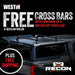Free Westin Automotive Aluminum Bed Topper Cross Rails Black - Recon Recovery - Recon Recovery