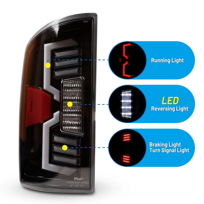 Winjet Sequential LED Tail Lights for 2002-2006 Dodge Ram 1500 - Recon Recovery