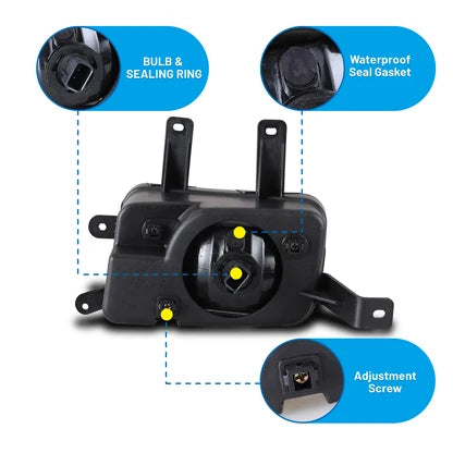 Winjet Fog Lights for 2014-2016 Chevrolet Suburban