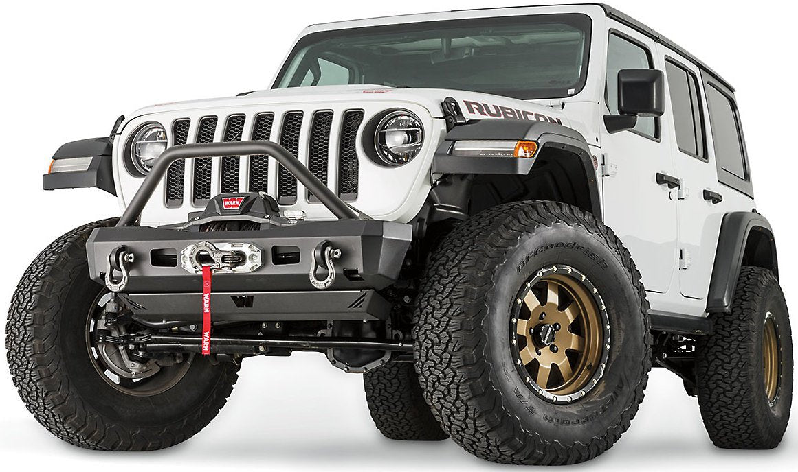 WARN Elite Front Bumper for 18 - 26 Jeep Wrangler JL & Gladiator JT – Heavy - Duty 12,000 lb Rated - Recon Recovery