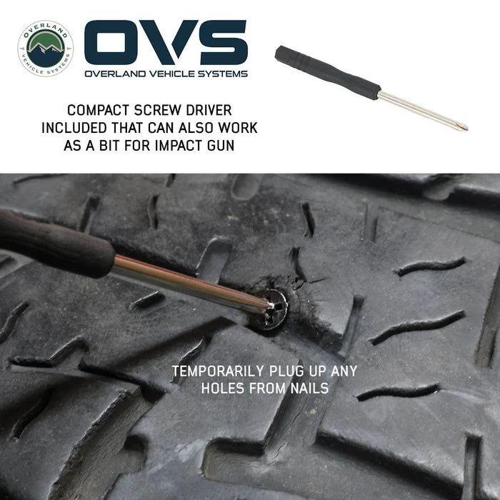 OVS Quick Tire Repair Screw Plug Kit - 30 Piece - Recon Recovery