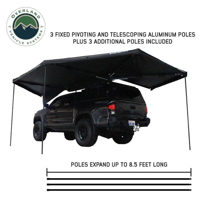 OVS Nomadic XD 270 Batwing Overland Awning w/ LED Lights - Recon Recovery