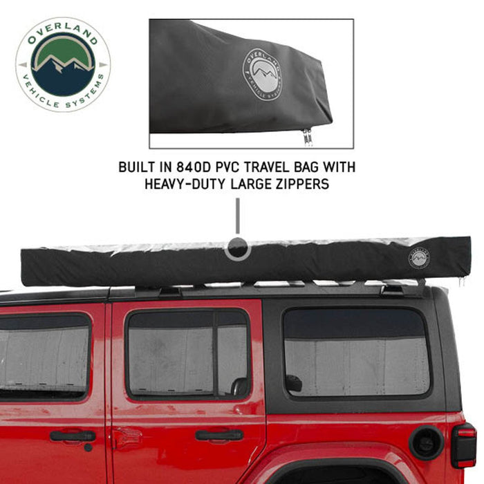 OVS Black XD Nomadic 180 Awning with HD Universal Brackets - Recon Recovery - Recon Recovery