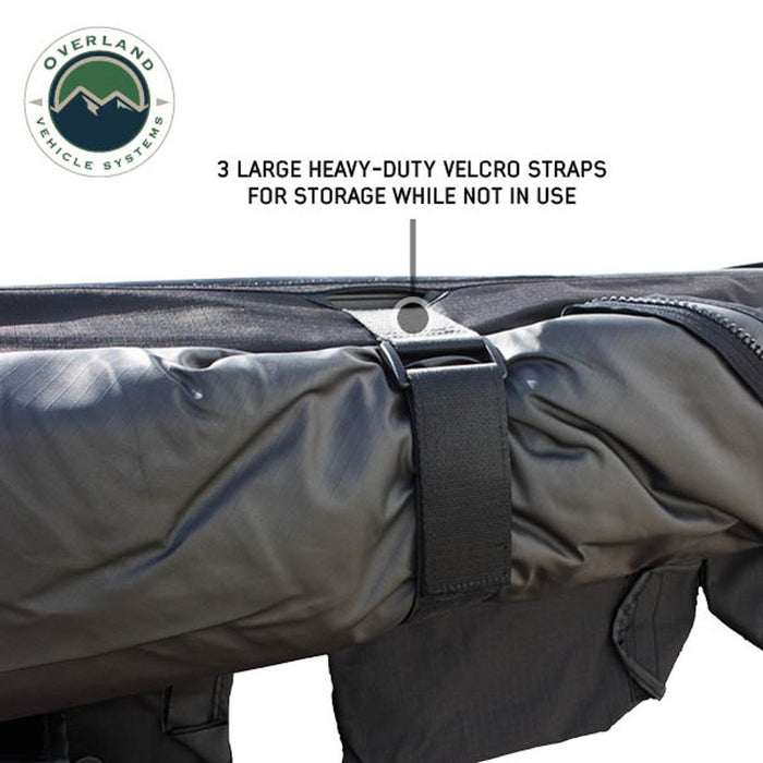 OVS Black XD Nomadic 180 Awning with HD Universal Brackets - Recon Recovery - Recon Recovery