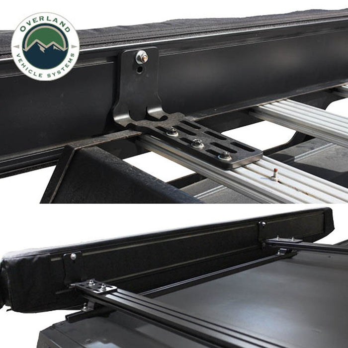 OVS Black XD Nomadic 180 Awning with HD Universal Brackets - Recon Recovery - Recon Recovery