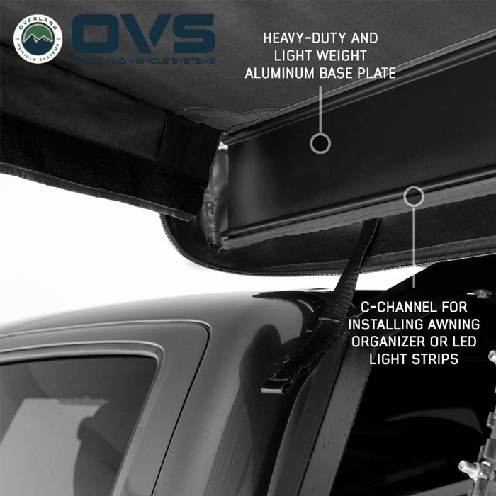 OVS XD Nomadic 180 LTE Awning – Compact 180° Overland Shade Shelter - Recon Recovery