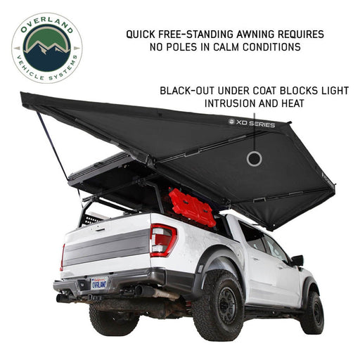 Overland Vehicle Systems XD Nomadic 180 LTE Awning – Freestanding 59 sq. ft. Shade | 320g Ripstop | Waterproof - Recon Recovery