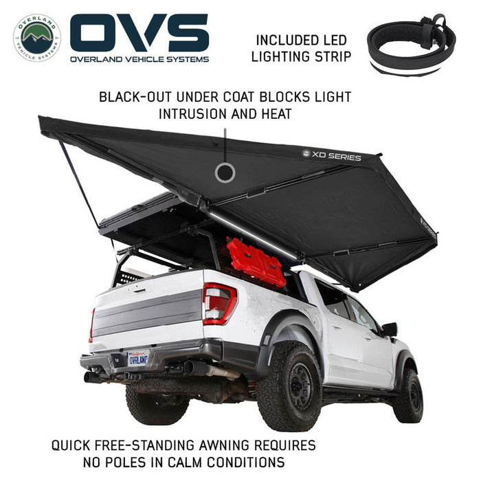OVS XD Nomadic 180 LTE Awning – Compact 180° Overland Shade Shelter - Recon Recovery