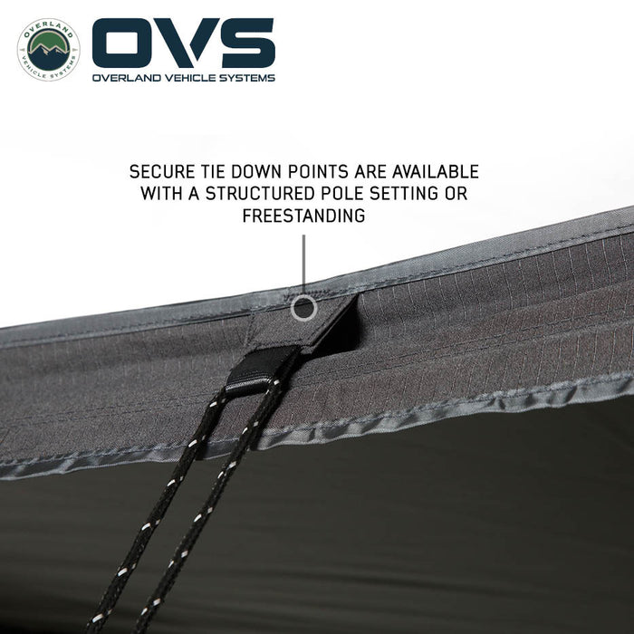 OVS XD Nomadic 180 LTE Awning – Compact 180° Overland Shade Shelter - Recon Recovery