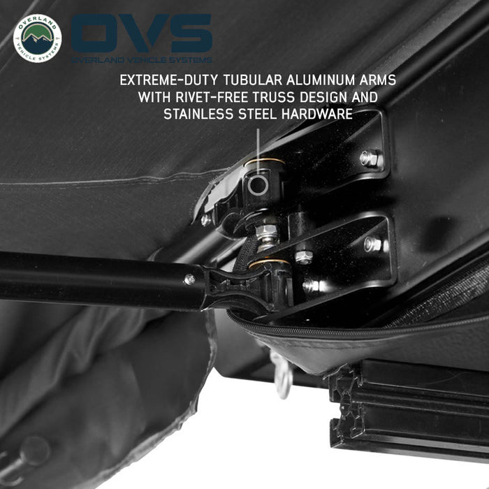 OVS XD Nomadic 180 LTE Awning – Compact 180° Overland Shade Shelter - Recon Recovery