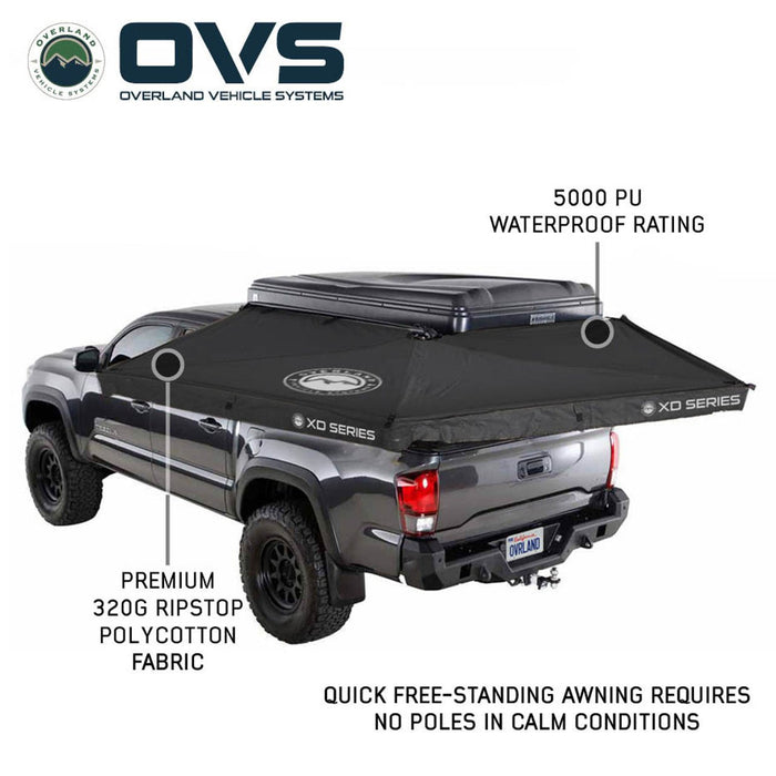 OVS XD Nomadic 270 LTE Awning – 270° Compact Overland Shade Shelter - Recon Recovery