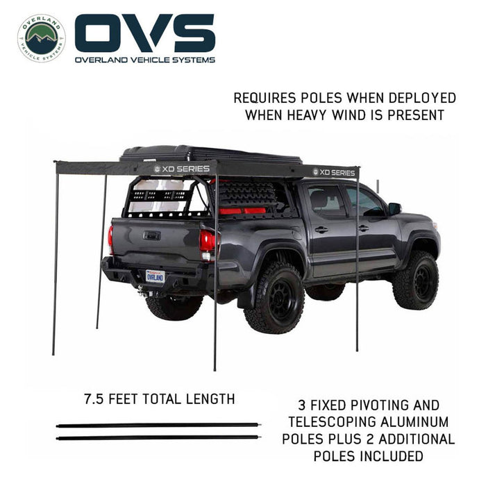 OVS XD Nomadic 270 LTE Awning – 270° Compact Overland Shade Shelter - Recon Recovery