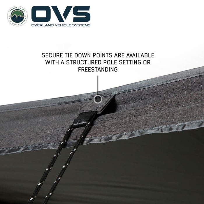 OVS XD Nomadic 270 LTE Awning – 270° Compact Overland Shade Shelter - Recon Recovery