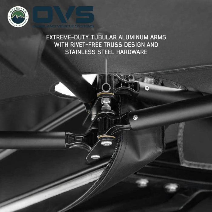 OVS XD Nomadic 270 LTE Awning – 270° Compact Overland Shade Shelter - Recon Recovery