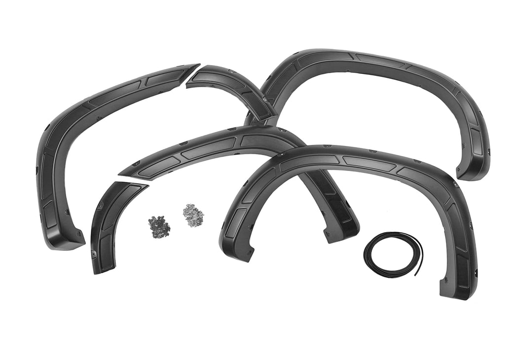 Rough Country Defender Fender Flares for 2019 - 2026 Chevy Silverado 1500 - Recon Recovery