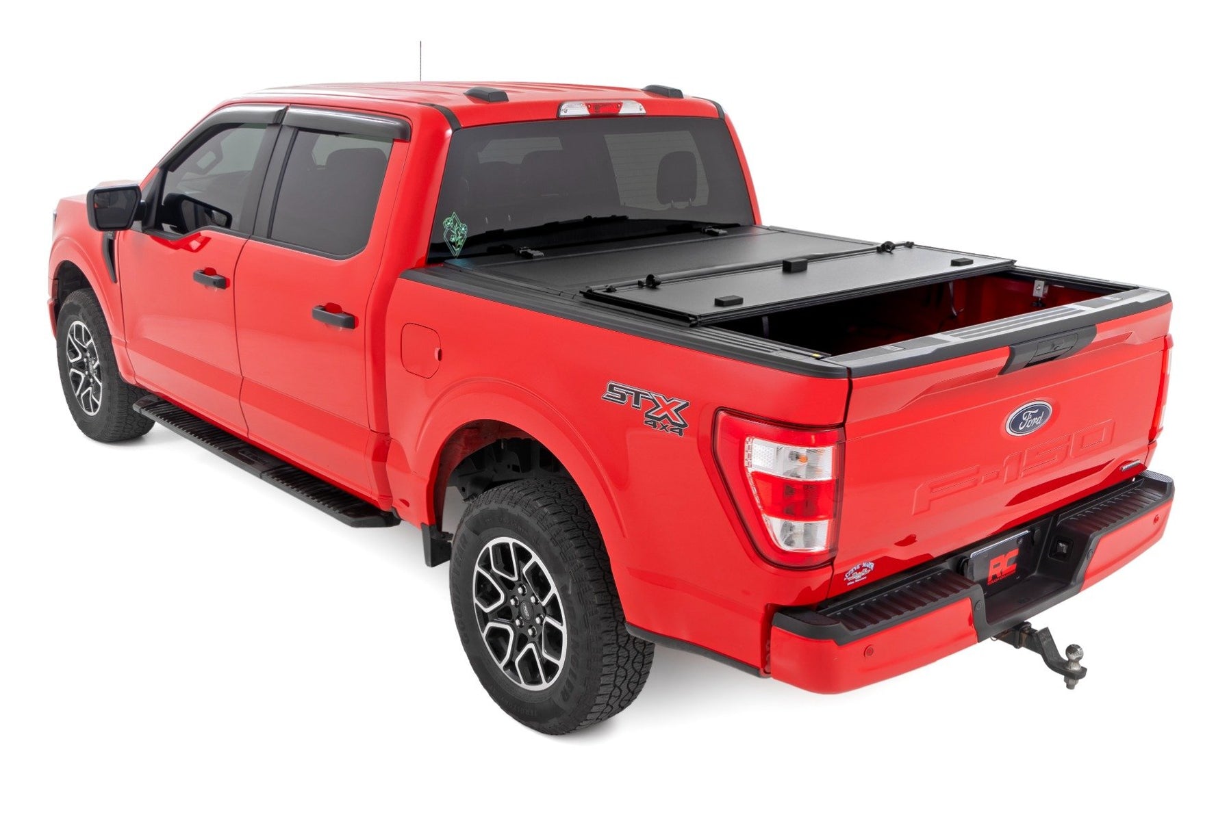 Rough Country 49221550 Tri Fold Aluminum Hard Tonneau Cover For 2021-2 ...