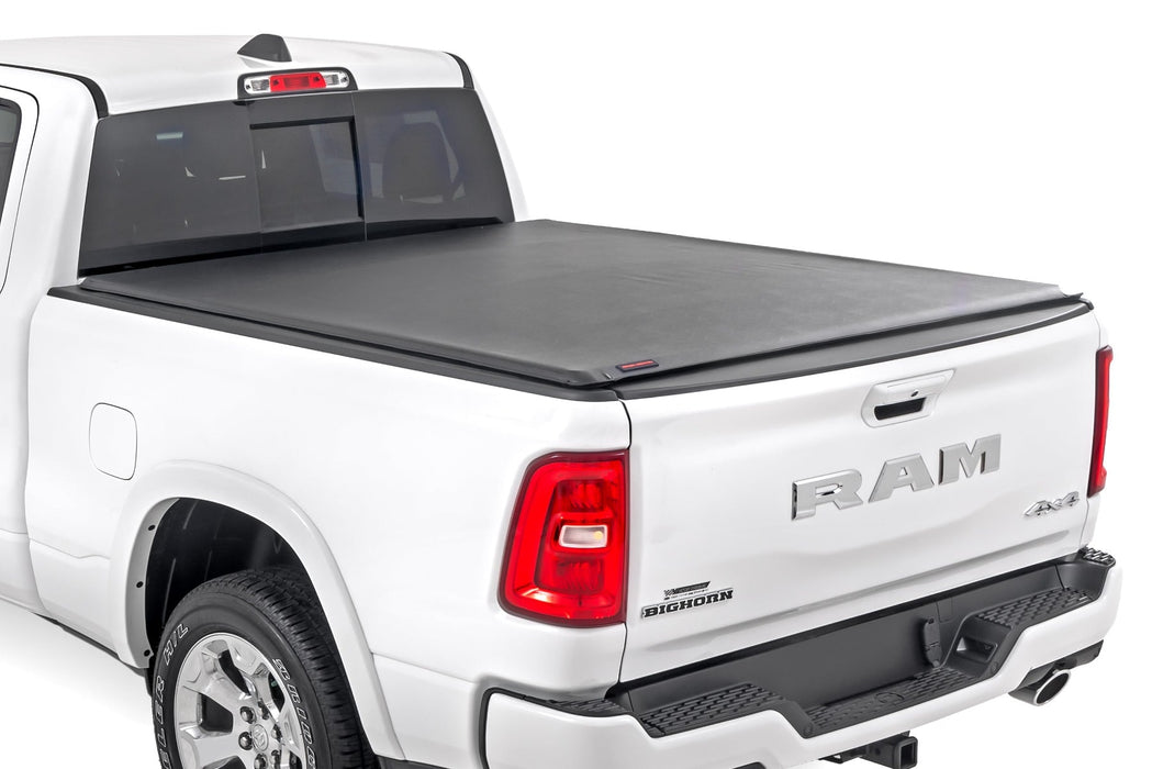 Rough Country Soft Roll Up Bed Cover for 2021 - 2024 Ram 1500 & 1500 TRX - Recon Recovery