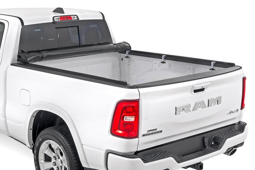 Rough Country Soft Roll Up Bed Cover for 2021 - 2024 Ram 1500 & 1500 TRX - Recon Recovery