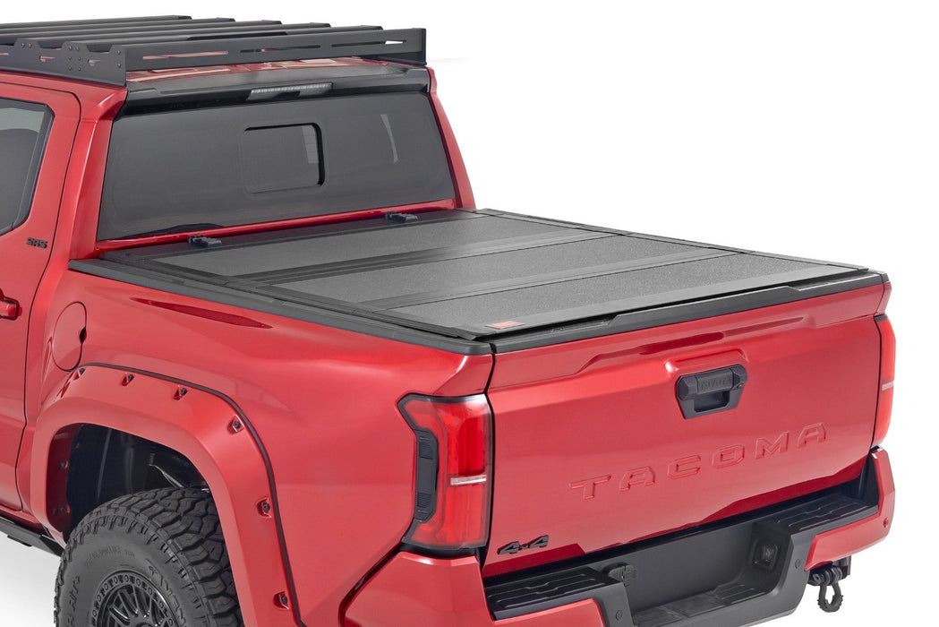 Rough Country Hard Tri Fold Aluminum Tonneau Cover for 2024-2025 Toyota Tacoma 5' - Recon Recovery