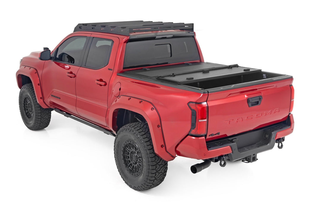 Rough Country Hard Tri Fold Aluminum Tonneau Cover for 2024-2025 Toyota Tacoma 5' - Recon Recovery