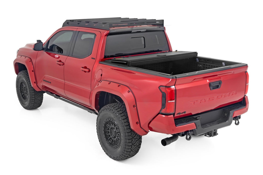 Rough Country Hard Tri Fold Aluminum Tonneau Cover for 2024-2025 Toyota Tacoma 5' - Recon Recovery