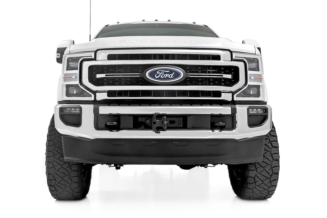 Rough Country Hidden Winch Mount for 2020 - 2022 Ford F - 250 & F - 350 - Recon Recovery