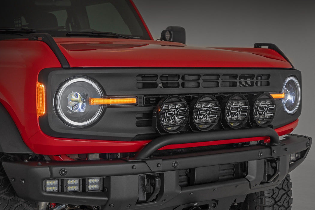 Rough Country Plug n Play Halo Front LED Headlights with DRL For 2021 - 2025 Ford Bronco - Recon Recovery - Recon Recovery