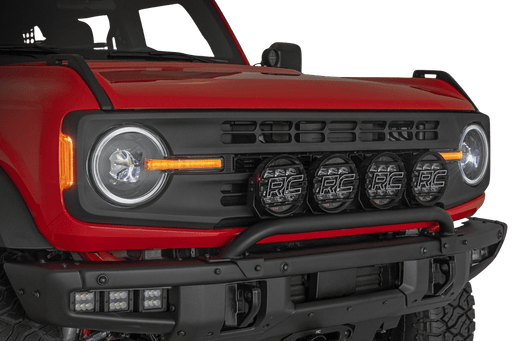 Rough Country Plug n Play Halo Front LED Headlights with DRL For 2021 - 2025 Ford Bronco - Recon Recovery - Recon Recovery