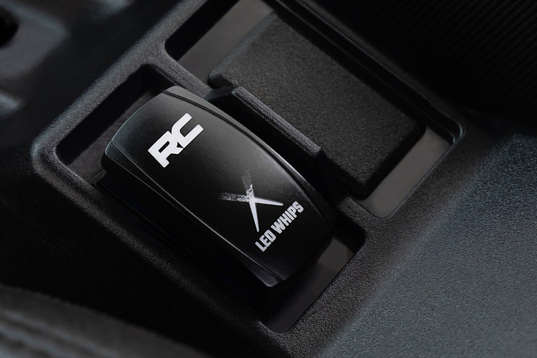 RC V2 Lazer UTV Whip Light Kit – 2400 Lumen Multicolor LED Pair | Complete Off-Road Lighting Package