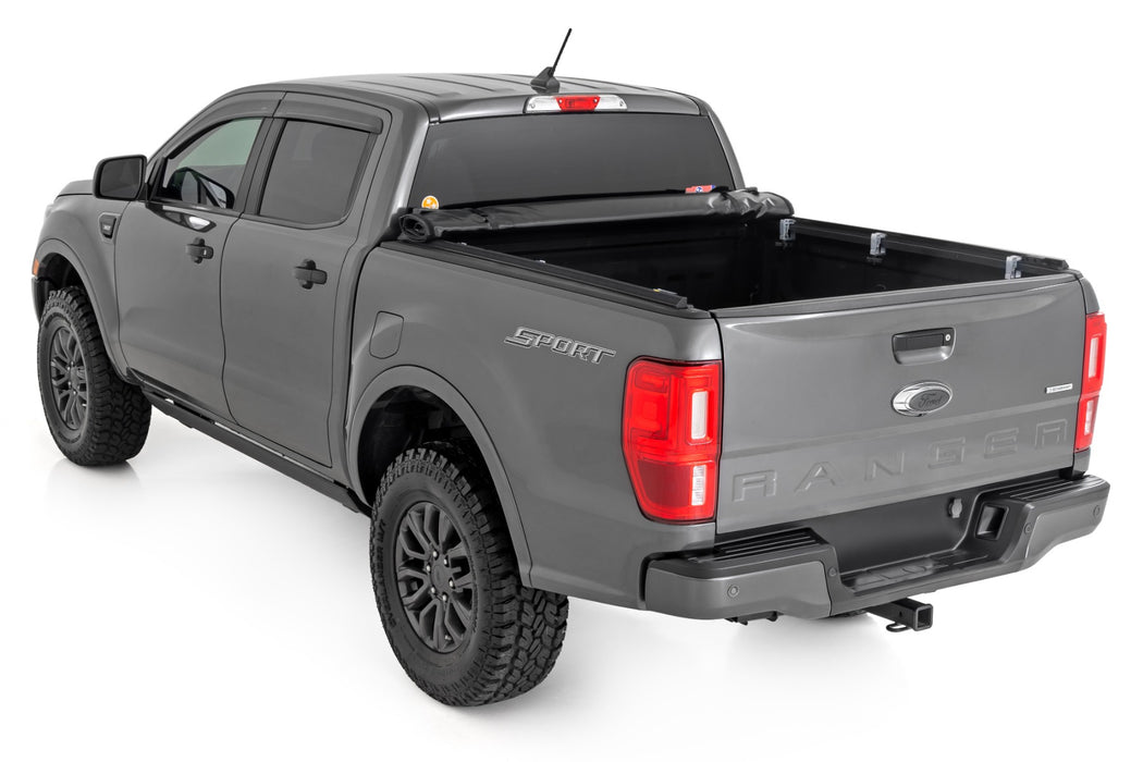 Recon Ford Ranger Soft Roll up Tonneau Bed Cover 2019-2023 Ford Ranger (5' Bed) - Recon ...