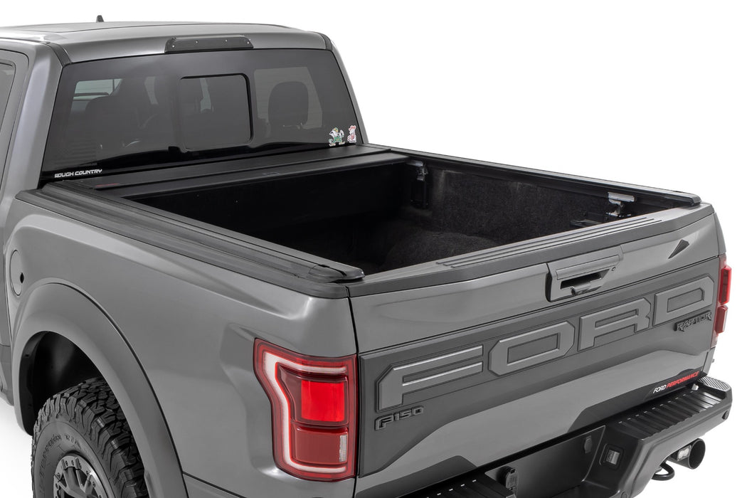 Rough Country Powered Electric Retractable Tonneau Cover for 2021-2023 Ford F-150 - 5' 7" Bed