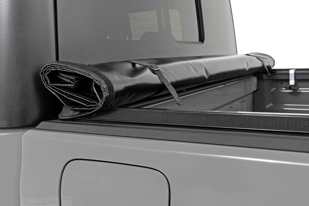 Rough Country Soft Roll Up Tonneau Cover for 2020-2024 Jeep Gladiator JT - Recon Recovery