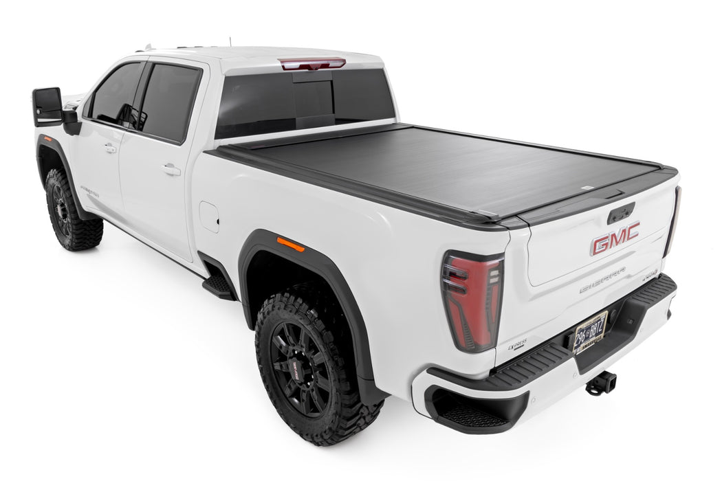 Rough Country Powered Electric Retractable Tonneau Cover for 20-24 Silverado / Sierra HD - 6' 9" Bed