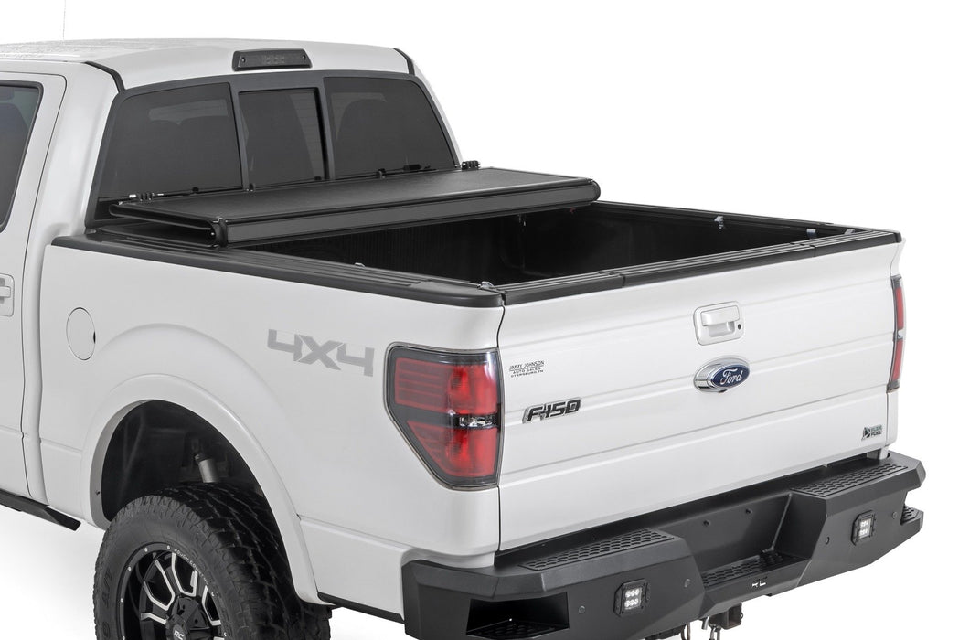 Rough Country Aluminum Hard Low Profile Tonneau Cover for 2004-2014 Ford F150 - Recon Recovery