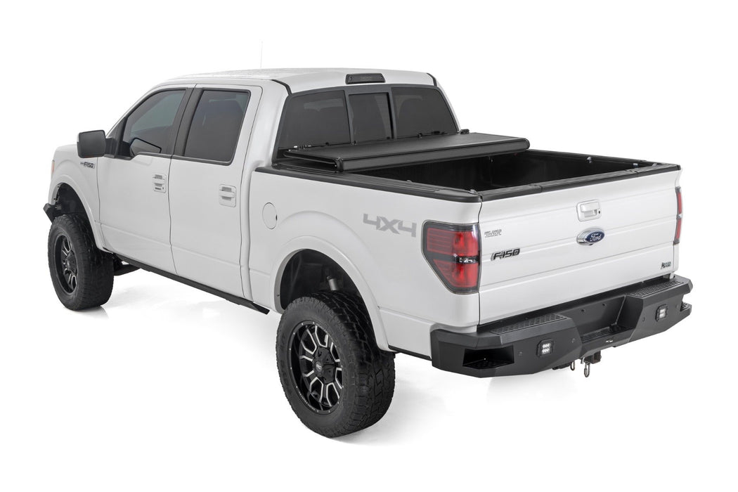 Rough Country Aluminum Hard Low Profile Tonneau Cover for 2004-2014 Ford F150 - Recon Recovery