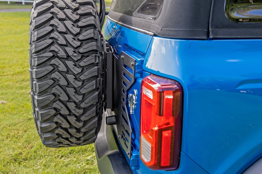 Rough Country Spare Tire Relocation for 2021 - 2026 Ford Bronco - Recon Recovery
