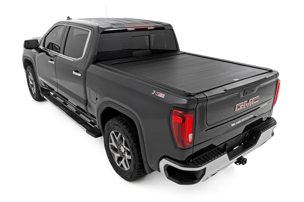 Rough Country Powered Electric Retractable Tonneau Cover for 19-24 Silverado Sierra - 5' 10" Bed